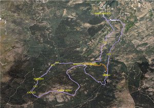 Ortofoto de la ruta